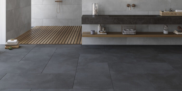 Stoneware Cobalt Bathroom Floor Tiles