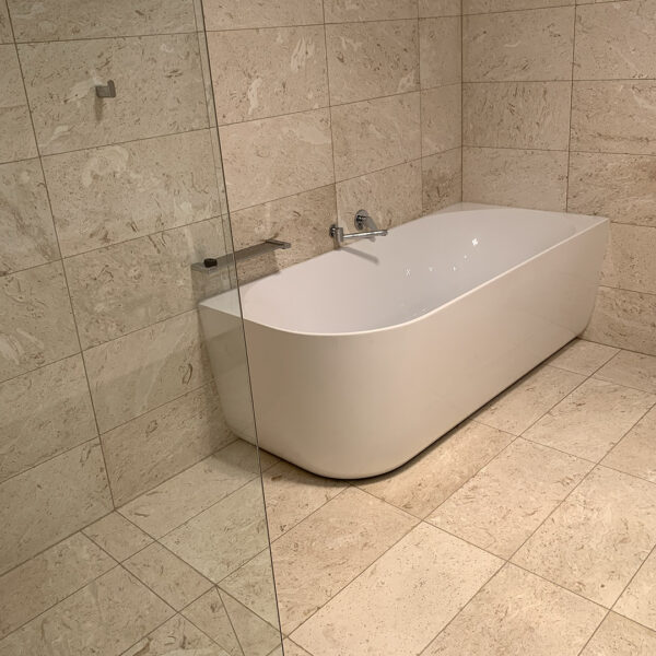 Beige Limestone Bathroom Tiles - 600 x 300 Pavers