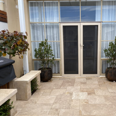 Country Blend Travertine | Patio | Matthew OGrady Landscape Designs4