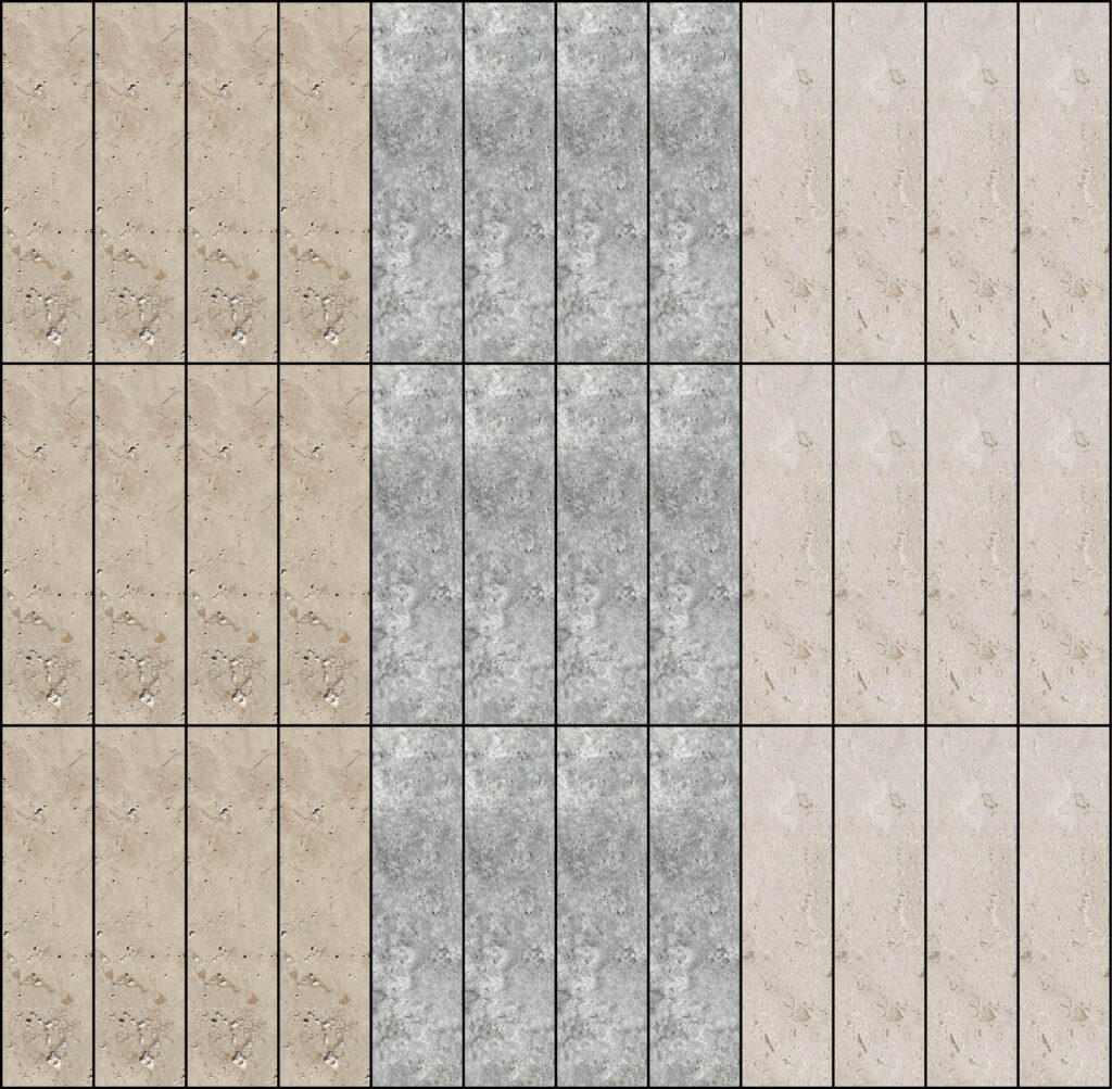Herringbone Tiling pattern Horrizontal Offset Stack Bond